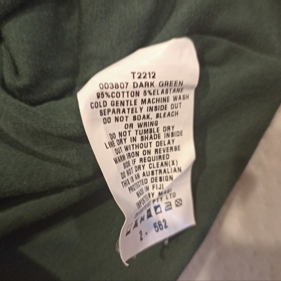 Kookai Dark Green V plunge cropped Top in size 2 equiv M - Picture 4 of 6